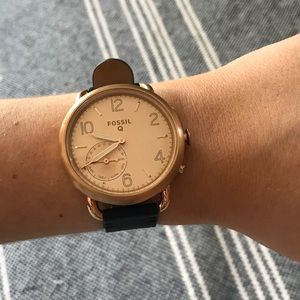 Fossil Hybrid Women’s Watch Rose Gold Navy